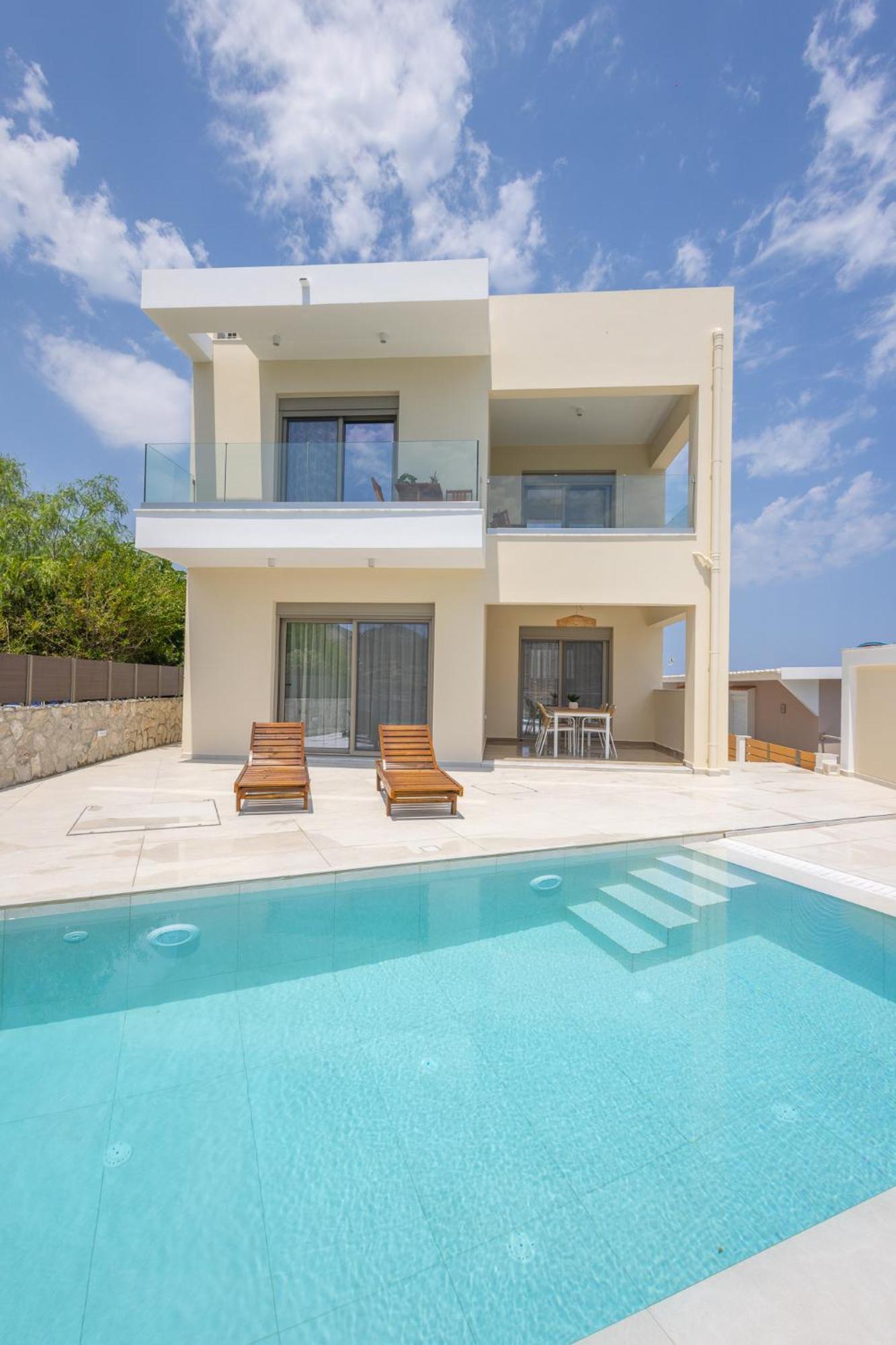Villa Pava-Sea View Brand New 2024 Villa Archangelos  Bagian luar foto